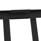 Guardia per neve sul tetto Nero 100 x 2,5 x 20 cm Acciaio