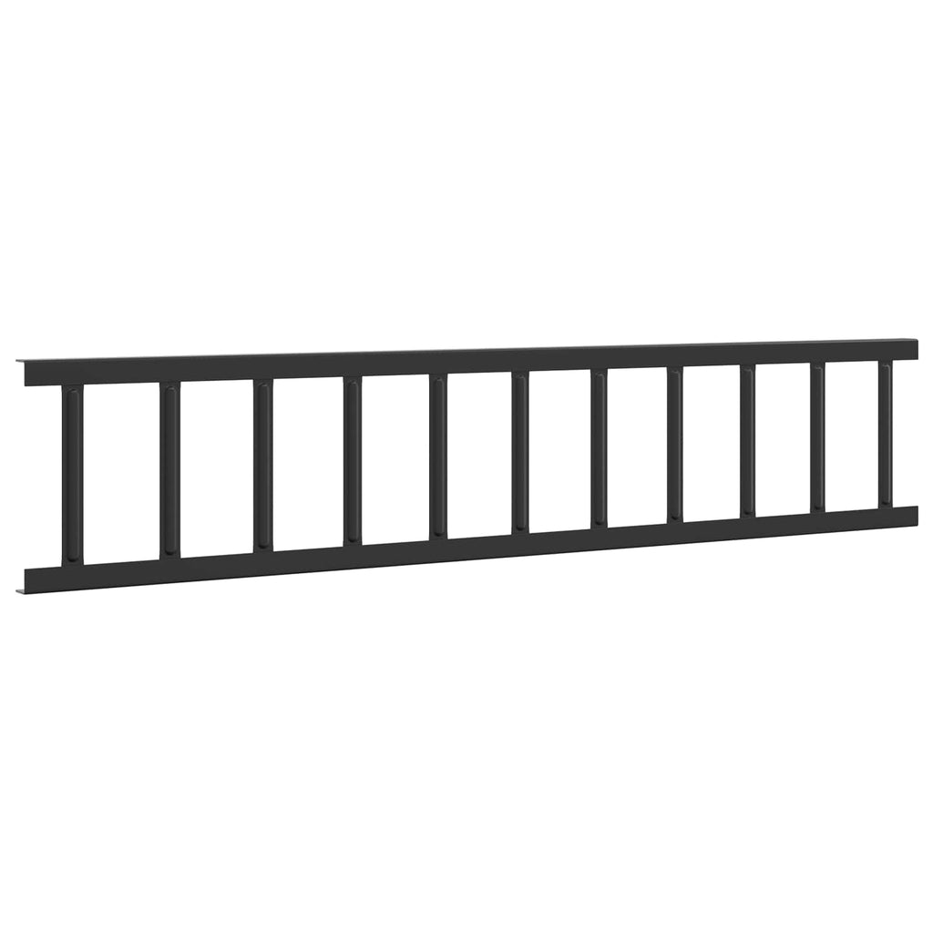 Guardia per neve sul tetto Nero 100 x 2,5 x 20 cm Acciaio