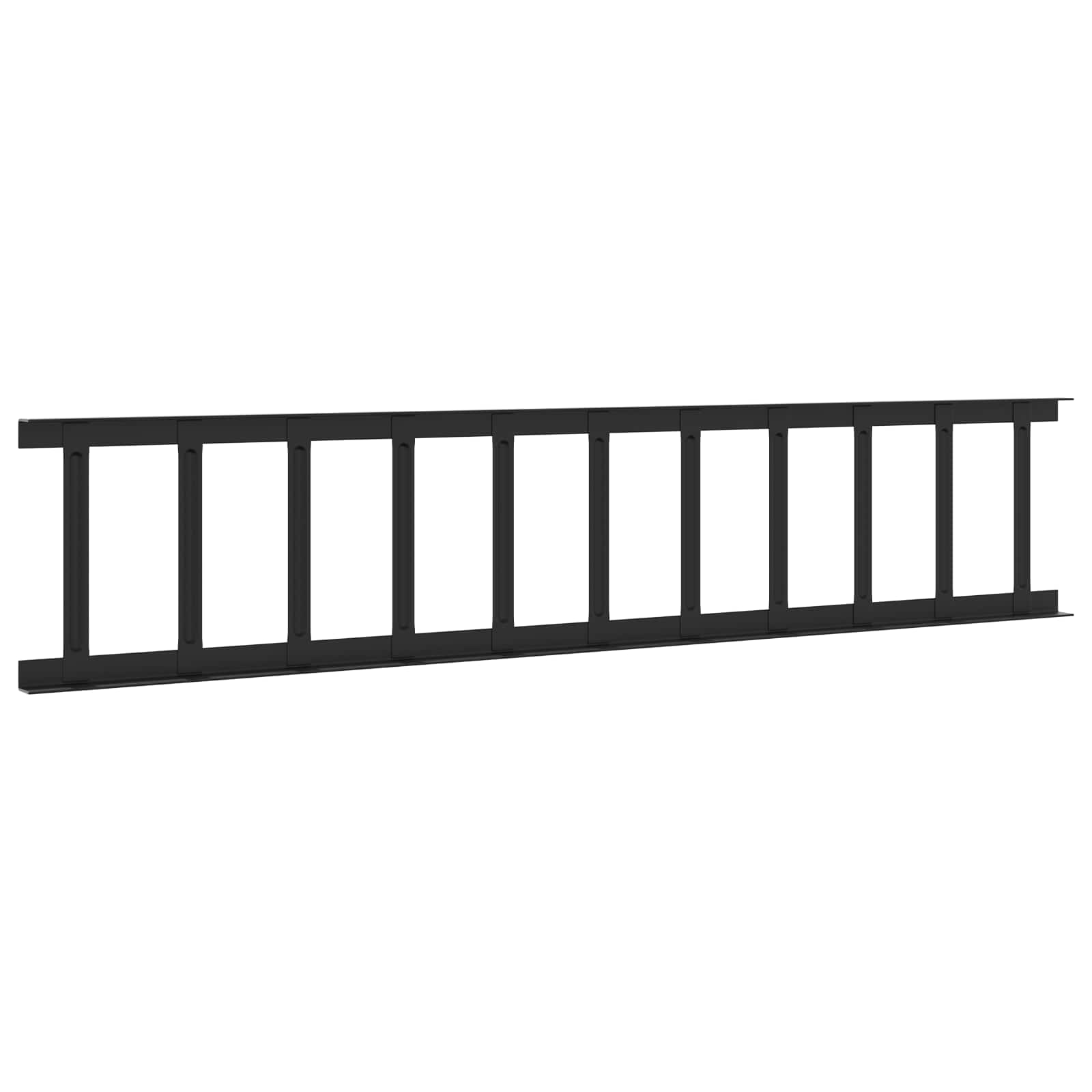 Guardia per neve sul tetto Nero 600 x 2,5 x 20 cm Acciaio