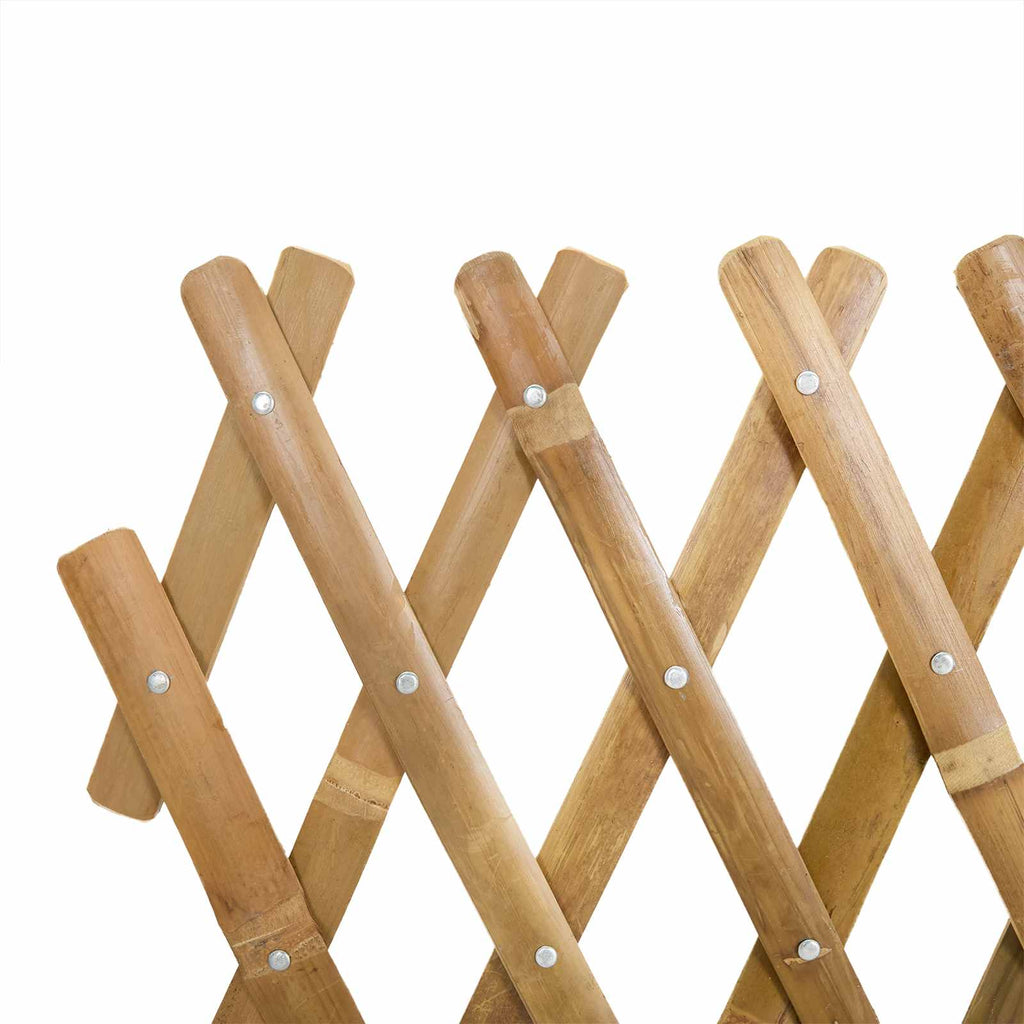 Recinto Trellis Espandibile in Bambù 2 pezzi Marrone Chiaro 100 x 105 cm