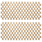 Recinto Trellis Espandibile in Bambù 2 pezzi Marrone Chiaro 100 x 105 cm