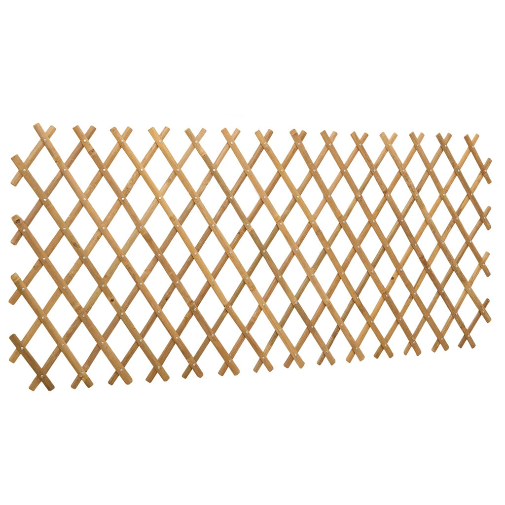 Recinto Trellis Espandibile in Bambù 2 pezzi Marrone Chiaro 100 x 105 cm