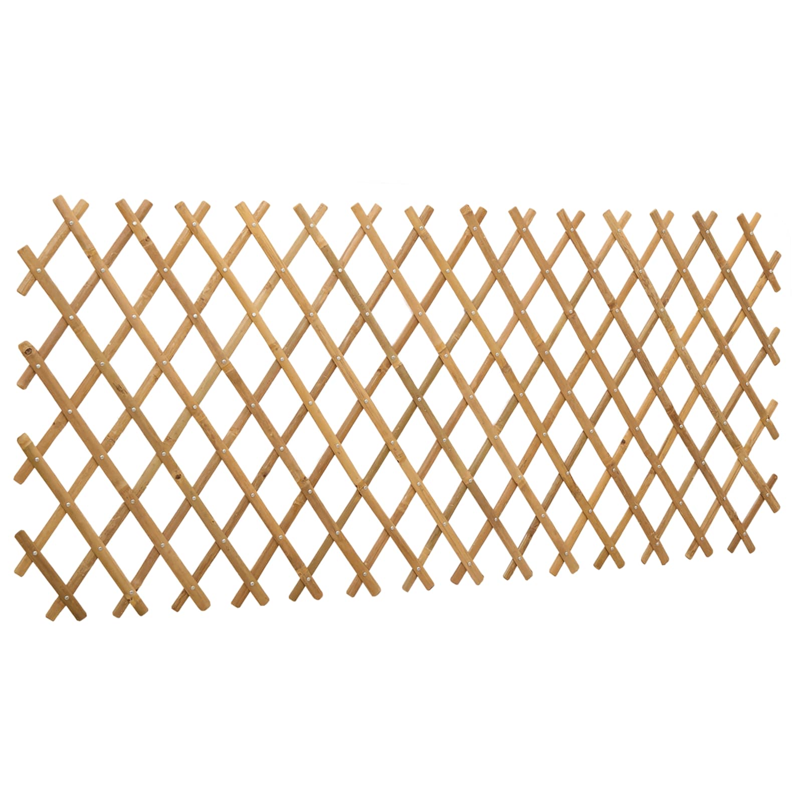 Recinto Trellis Espandibile in Bambù 2 pezzi Marrone Chiaro 100 x 105 cm
