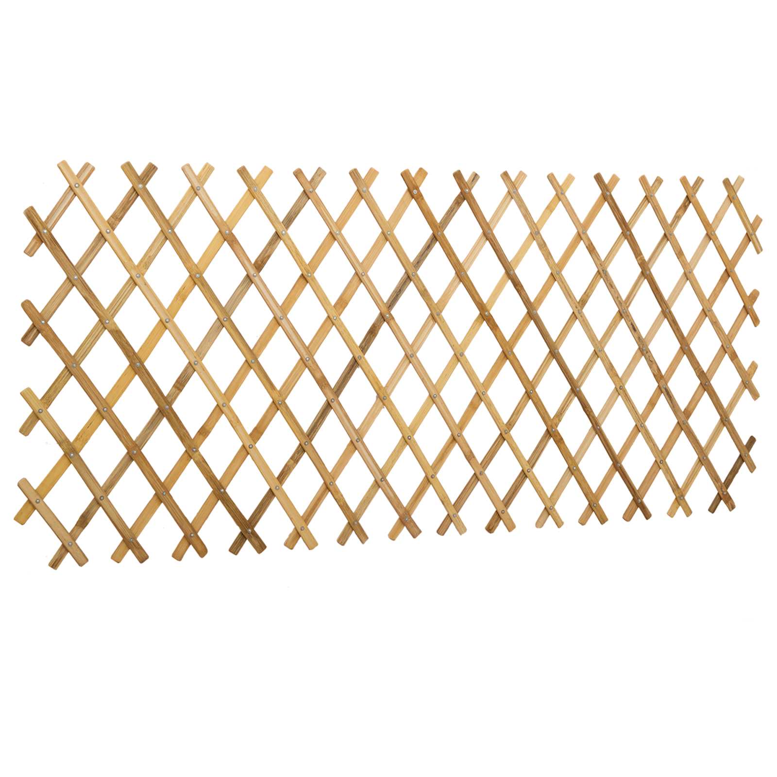 Recinto Trellis Espandibile in Bambù 2 pezzi Marrone Chiaro 100 x 105 cm