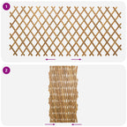 Recinto Trellis Espandibile in Bambù 2 pezzi Marrone Chiaro 100 x 105 cm