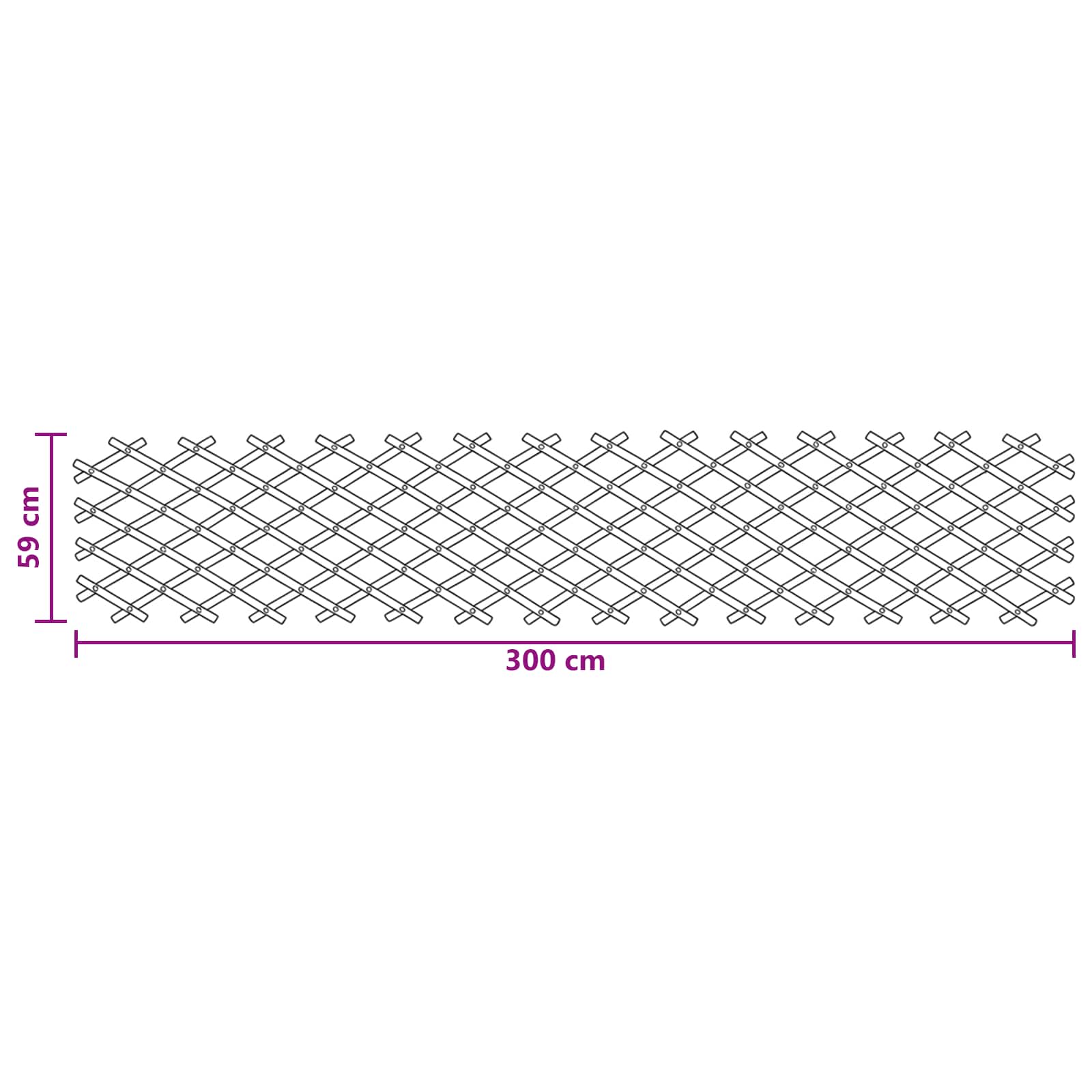 Recinto Trellis Espandibile in Bambù 2 pezzi Marrone Chiaro 100 x 105 cm