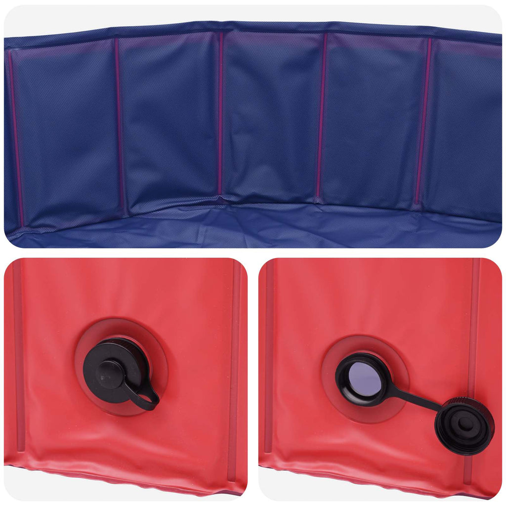 Piscina per bambini Rosso e Blu Ø 120 x 30 cm