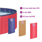 Piscina per bambini Rosso e Blu Ø 120 x 30 cm