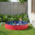 Piscina per bambini Ø 160 x 30 cm rosso e blu