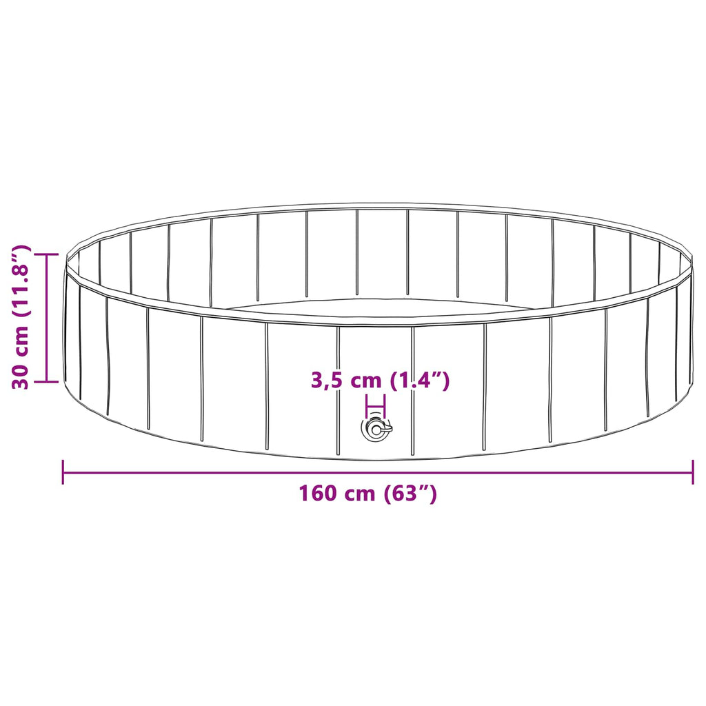 Piscina per bambini Ø 160 x 30 cm rosso e blu