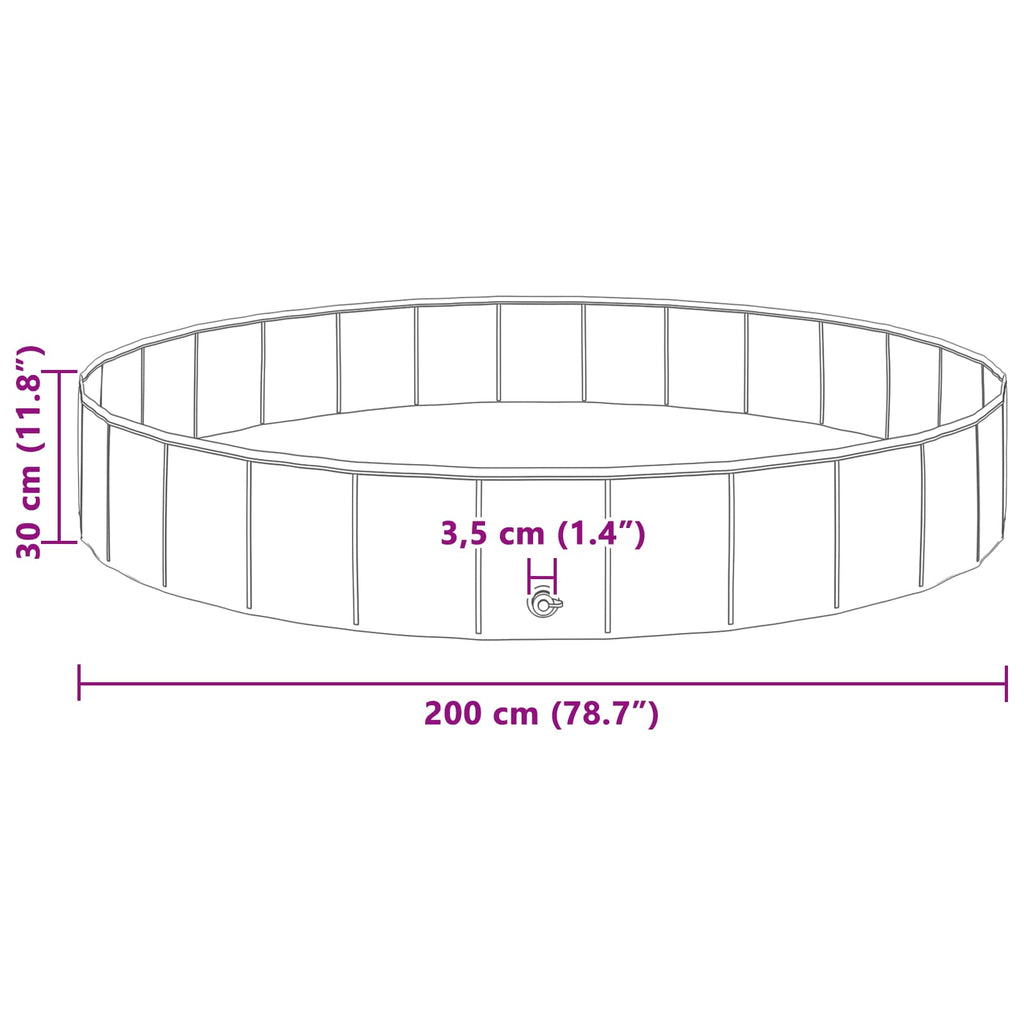 Piscina per bambini Rosso Ø200 x 30 cm