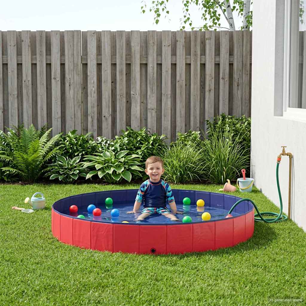 Piscina per bambini Rosso Ø300 x 38 cm