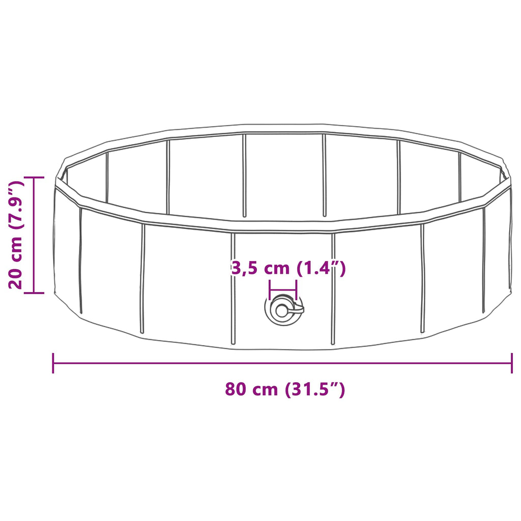 Piscina per bambini Blu Ø 80 x 20 cm