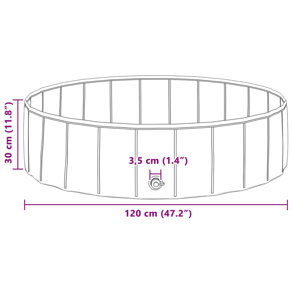 Piscina per bambini blu Ø 120 x 30 cm