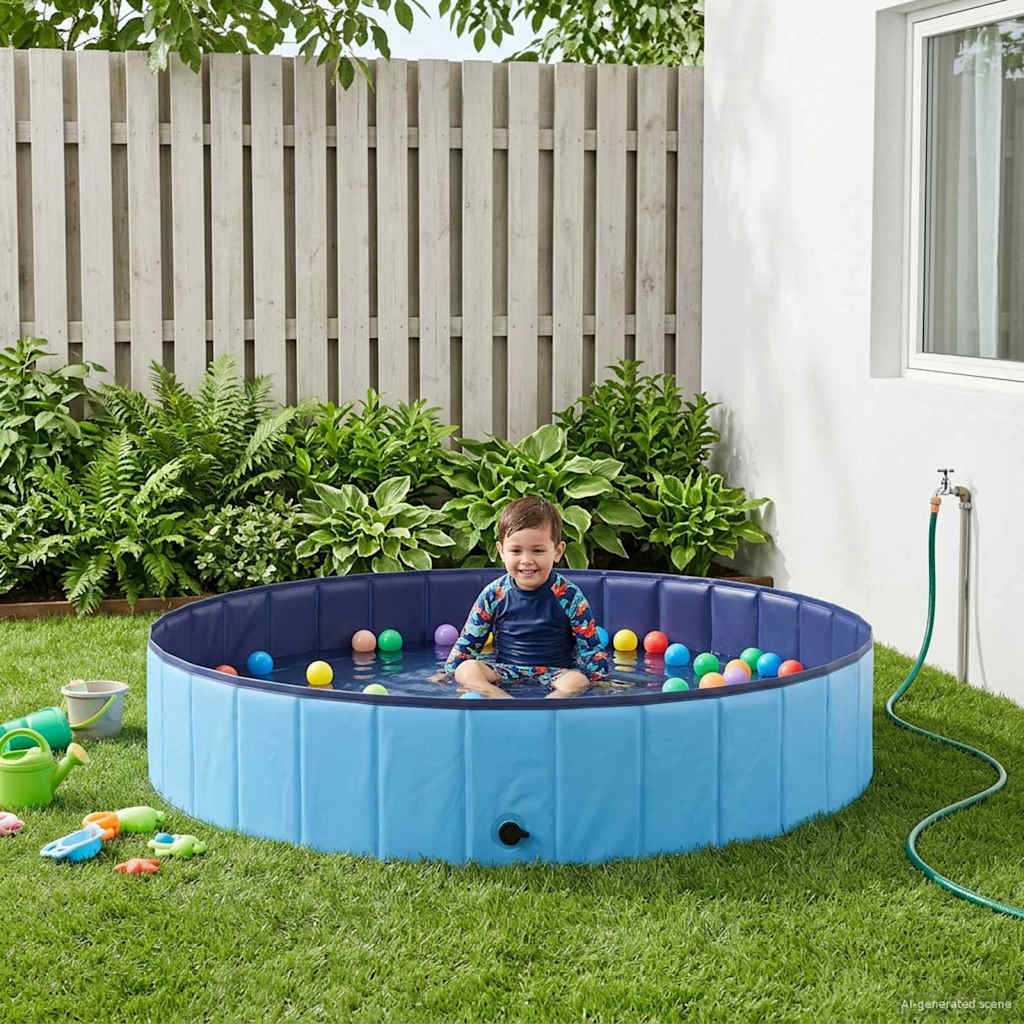 Piscina per bambini blu Ø 160 x 30 cm