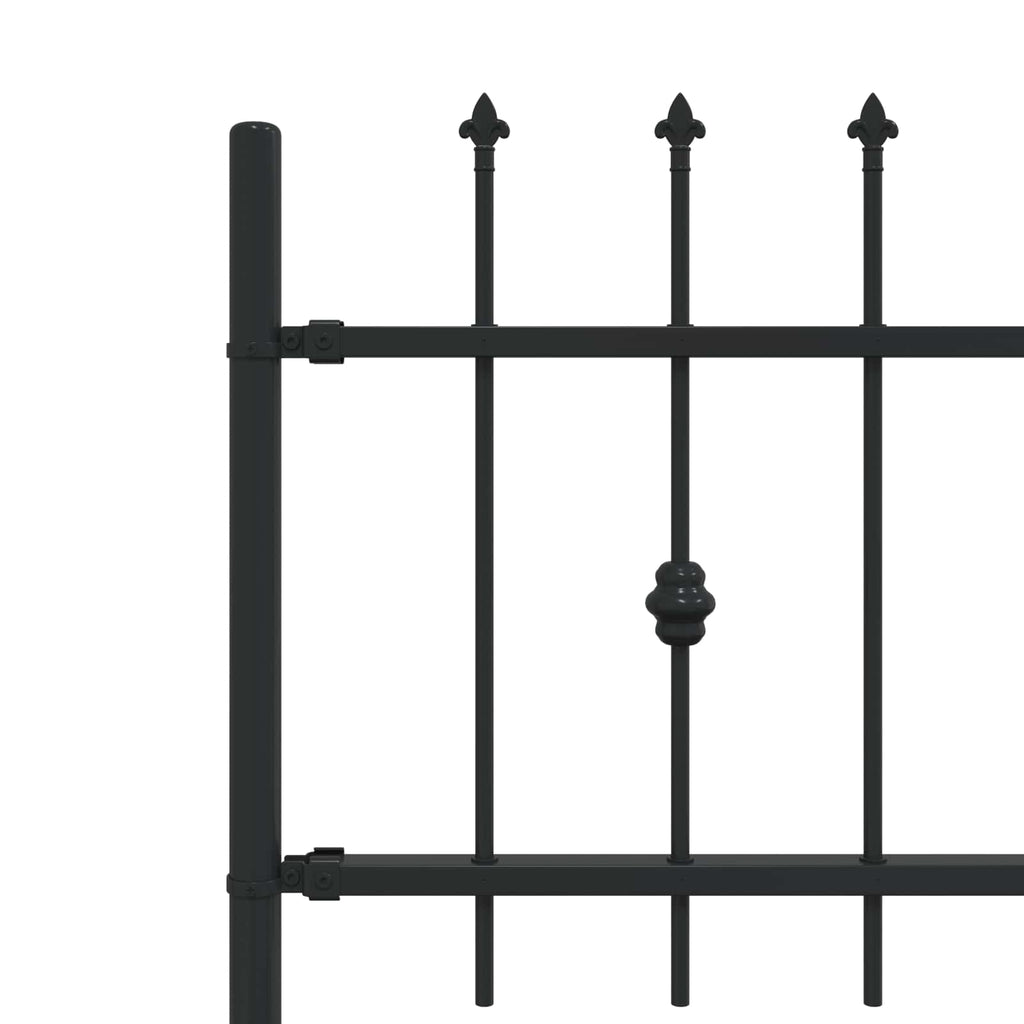 Recinzione a punte Asten in acciaio verniciato nero 200x110 cm