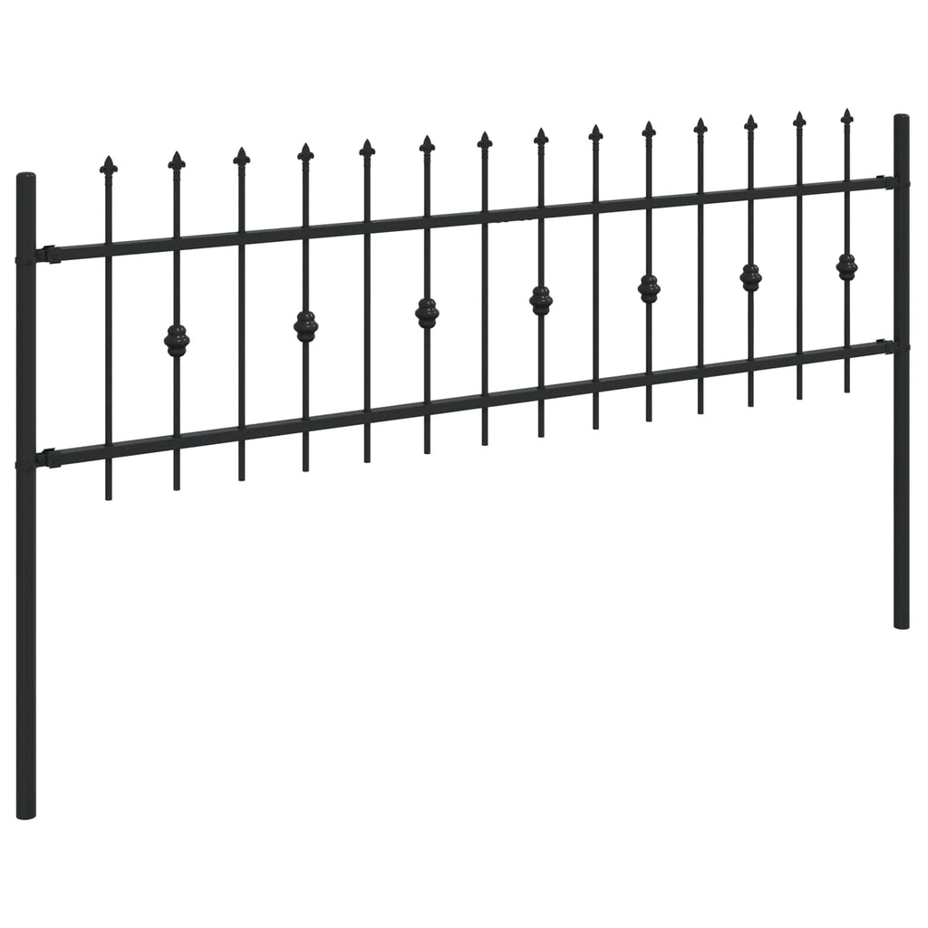 Recinzione a punte Asten in acciaio verniciato nero 200x110 cm