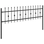Recinzione a punte Asten in acciaio verniciato nero 200x110 cm