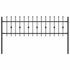 Recinzione a punte Asten in acciaio verniciato nero 200x110 cm