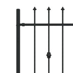 Recinzione a punte Asten Nero 200 x 130 cm