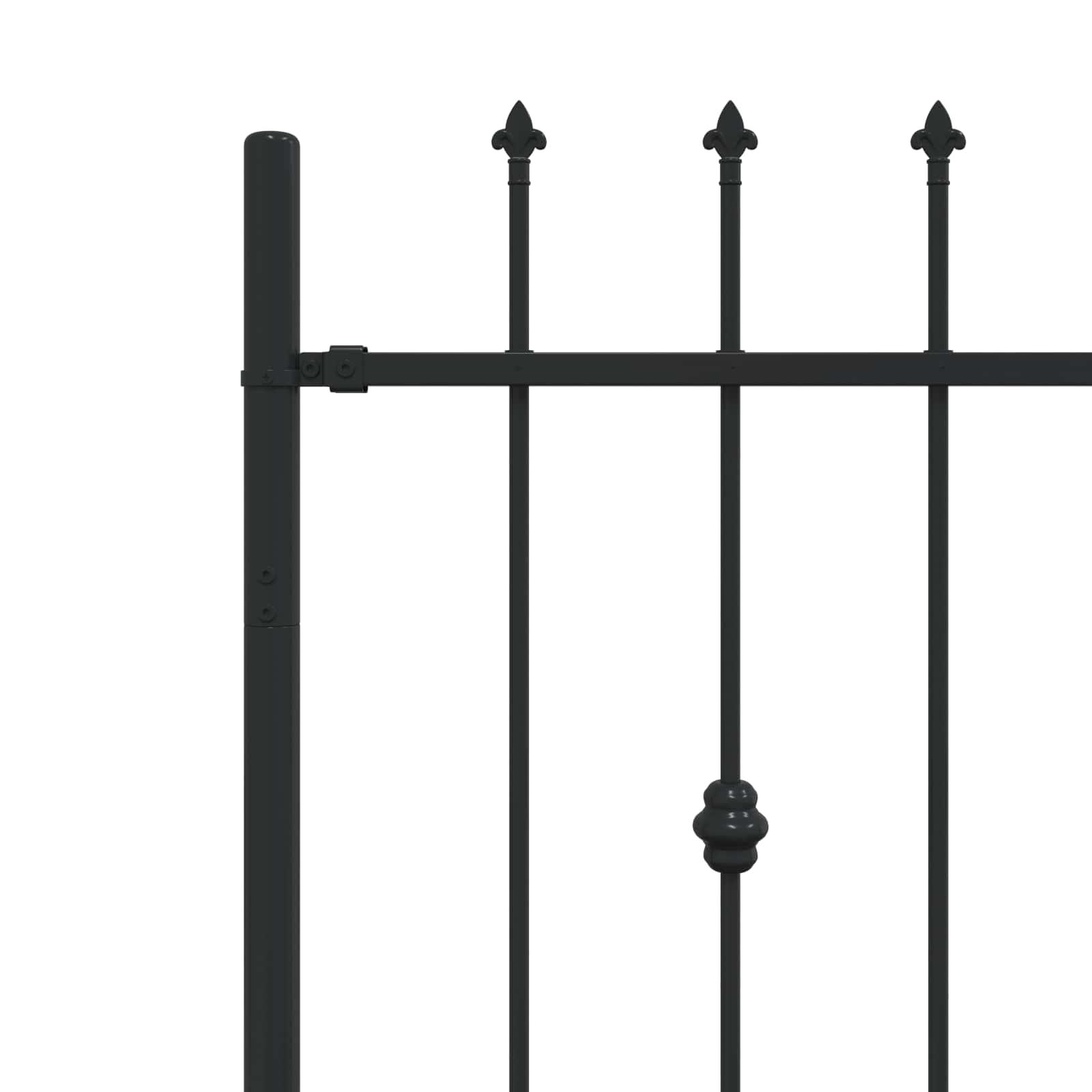 Recinzione a punte Asten Nero 200 x 130 cm