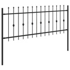 Recinzione a punte Asten Nero 200 x 130 cm