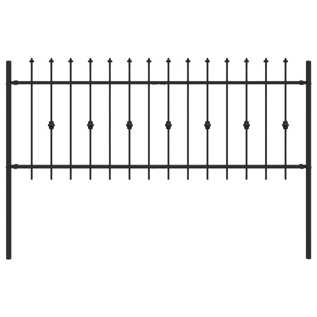 Recinzione a punte Asten Nero 200 x 130 cm