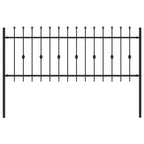 Recinzione a punte Asten Nero 200 x 130 cm