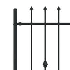 Recinzione a punte Asten Nero 200 x 150 cm