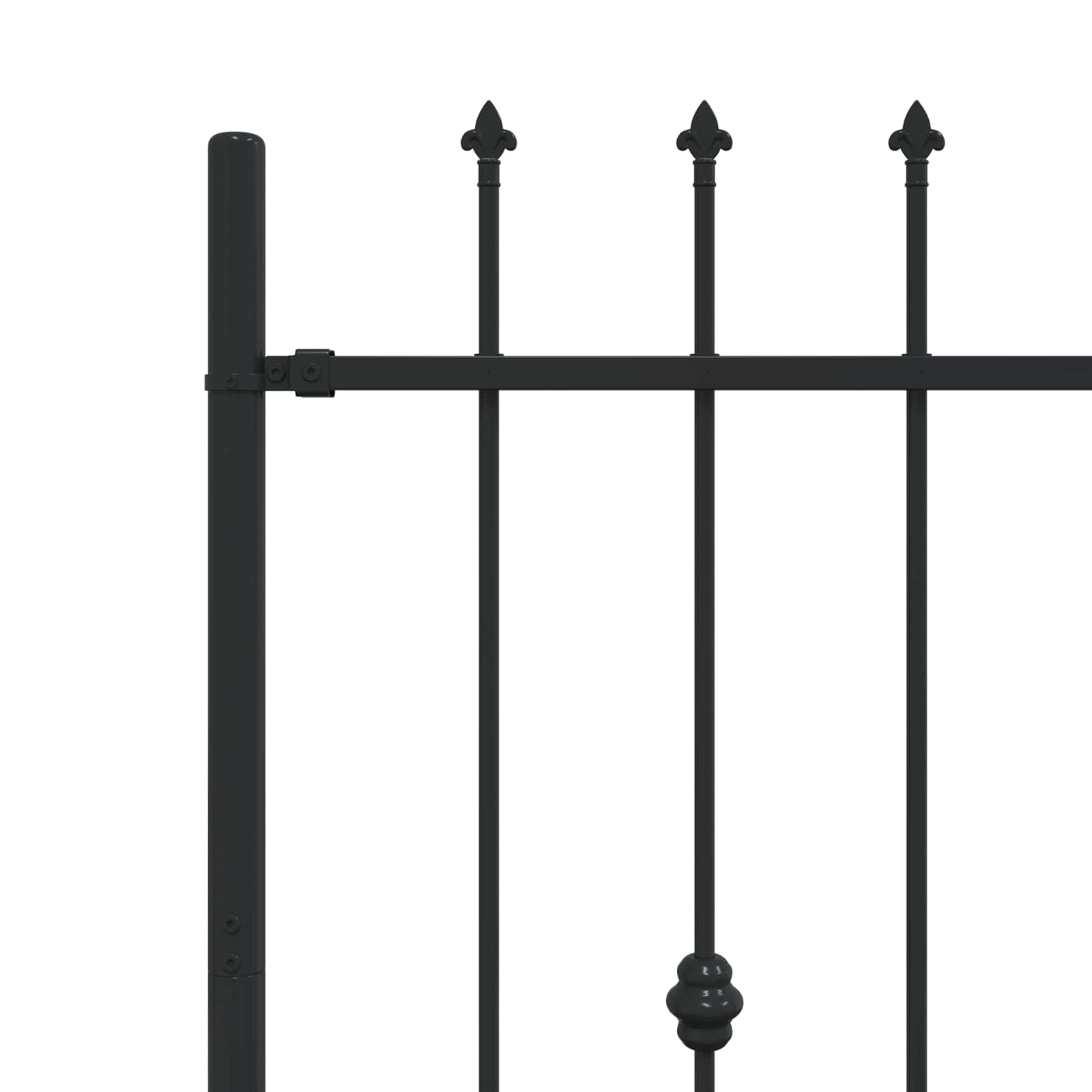Recinzione a punte Asten Nero 200 x 150 cm