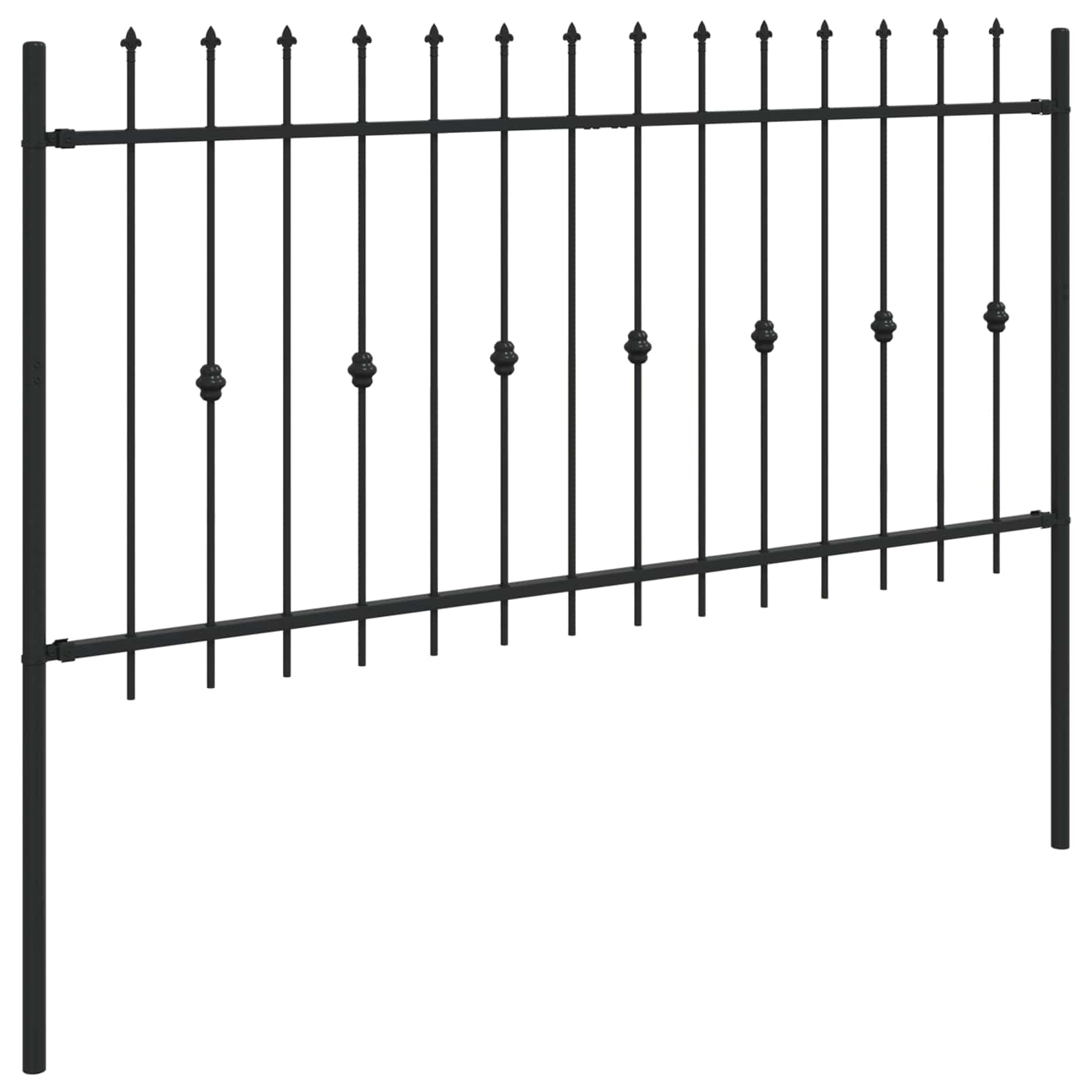 Recinzione a punte Asten Nero 200 x 150 cm