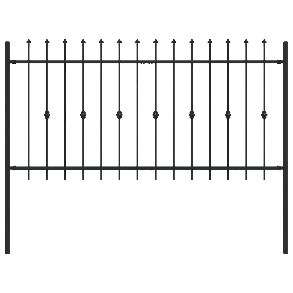 Recinzione a punte Asten Nero 200 x 150 cm