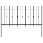 Recinzione a punte Asten Nero 200 x 150 cm