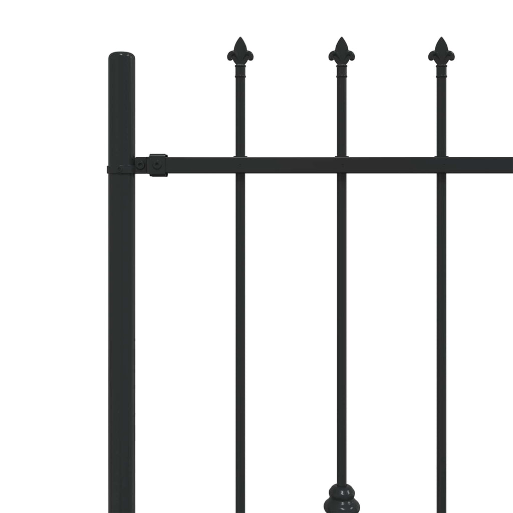 Recinzione a punte Asten nero 200x166 cm in acciaio verniciato