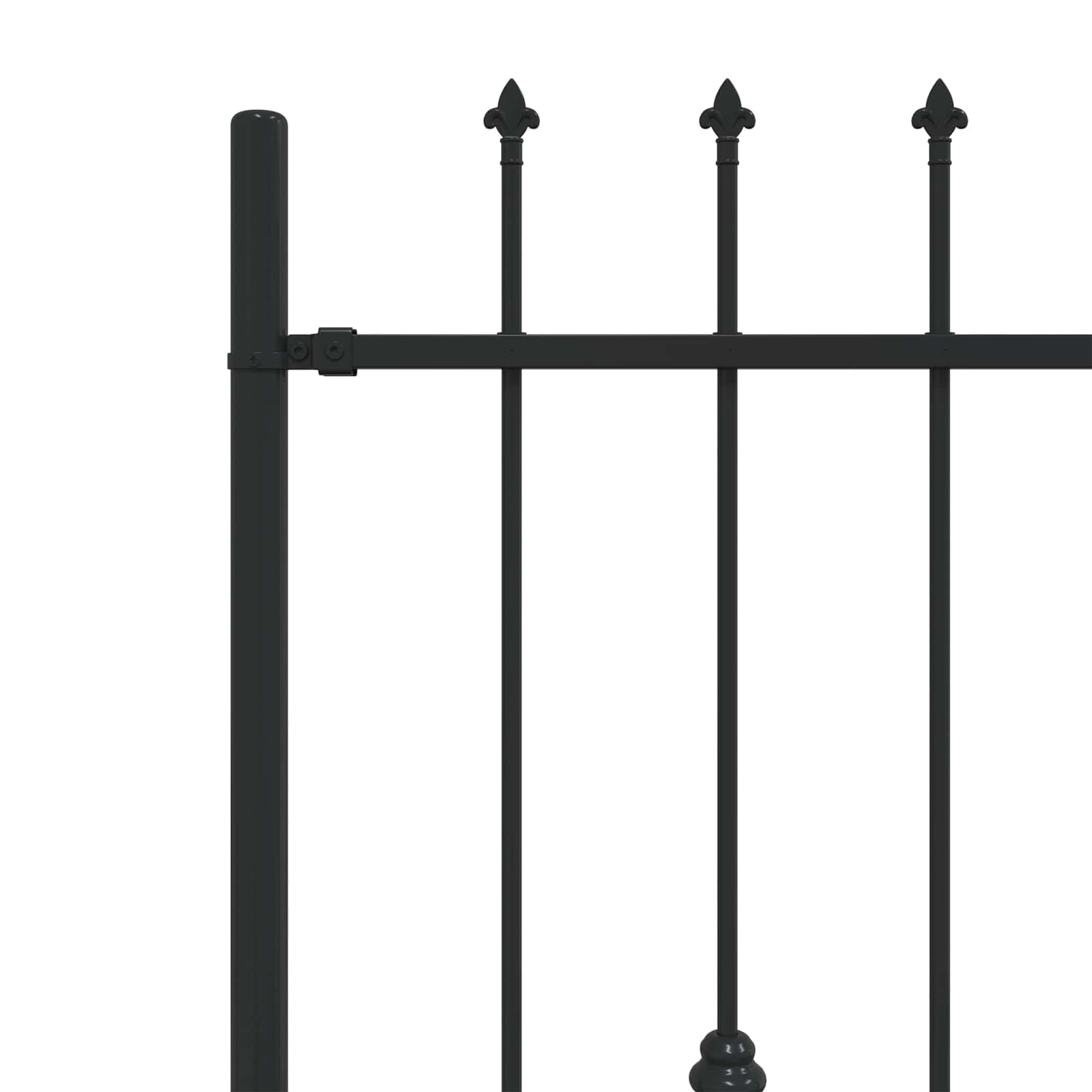 Recinzione a punte Asten nero 200x166 cm in acciaio verniciato