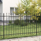 Recinzione a punte Asten nero 200x166 cm in acciaio verniciato