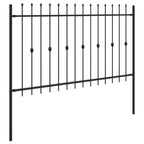 Recinzione a punte Asten nero 200x166 cm in acciaio verniciato