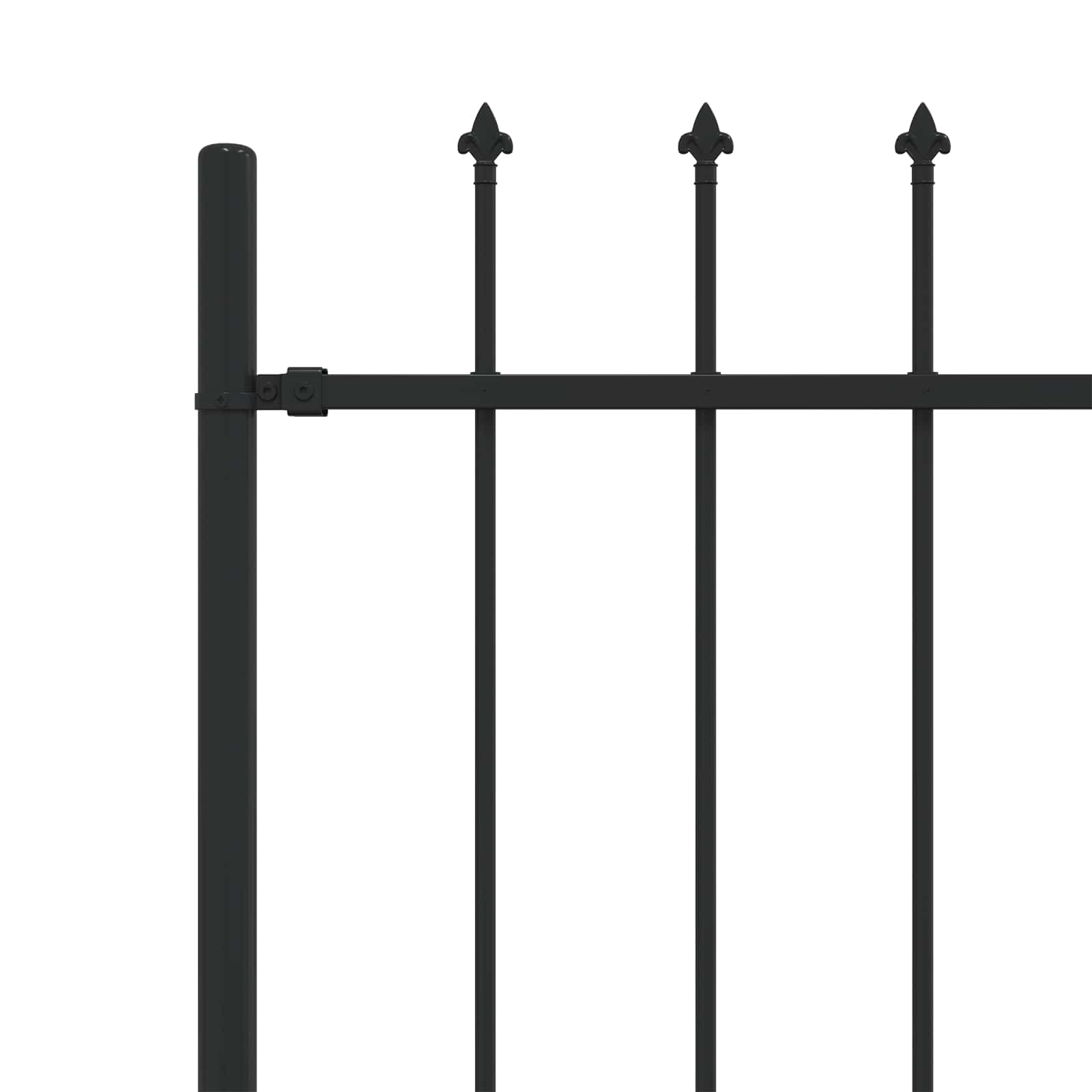 Recinzione a punte Asten Nero 200 x 200 cm