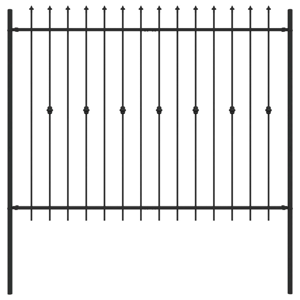 Recinzione a punte Asten Nero 200 x 200 cm