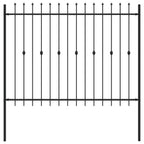 Recinzione a punte Asten Nero 200 x 200 cm