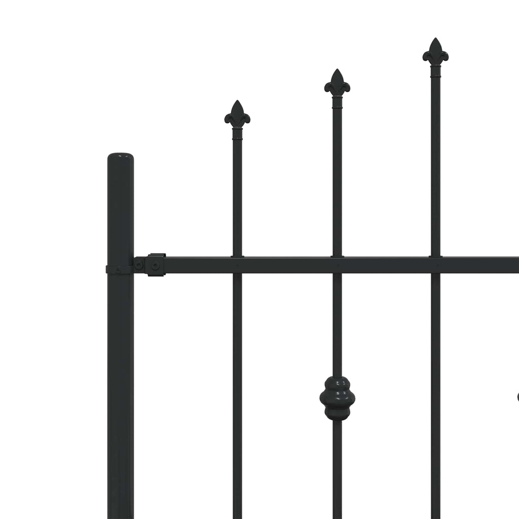 Recinzione a punte Asten nero 200x110 cm in acciaio verniciato