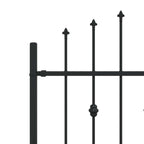 Recinzione a punte Asten nero 200x110 cm in acciaio verniciato