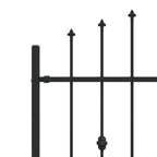 Recinzione a punte Asten nero 200 x 130 cm