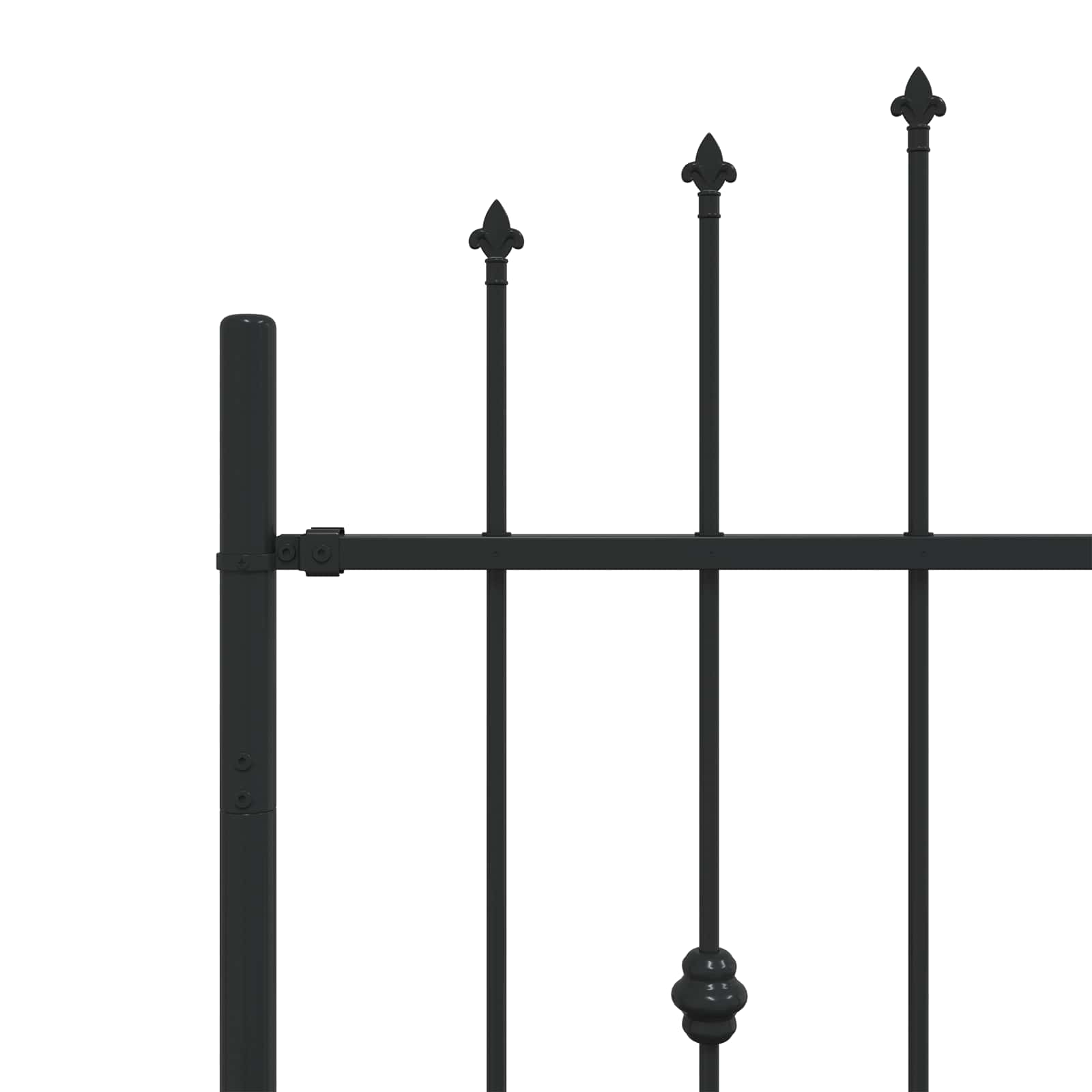 Recinzione a punte Asten nero 200 x 130 cm