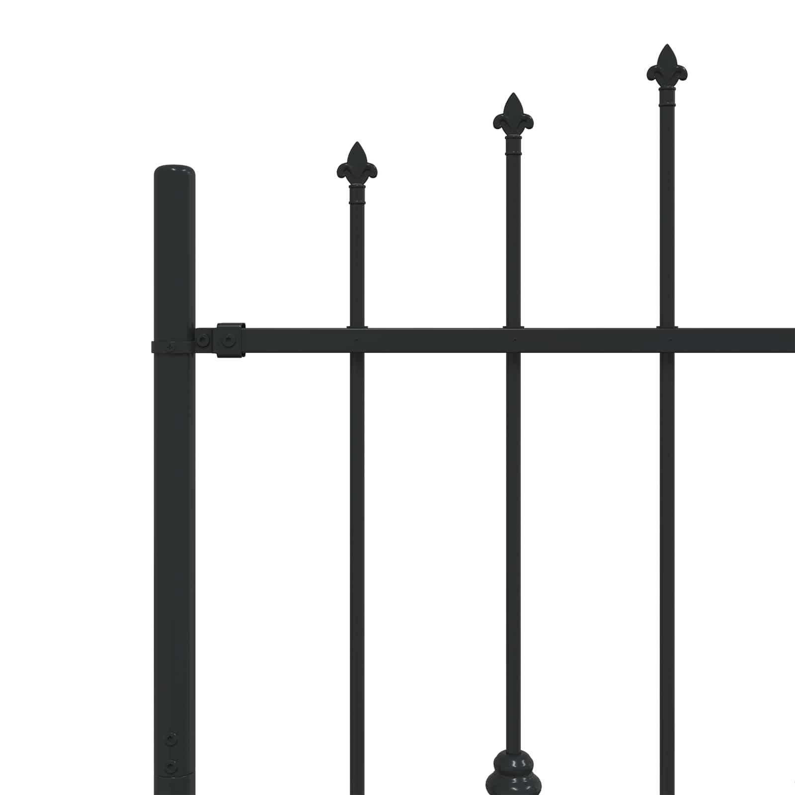 Recinzione a punte Asten Nero 200 x 150 cm