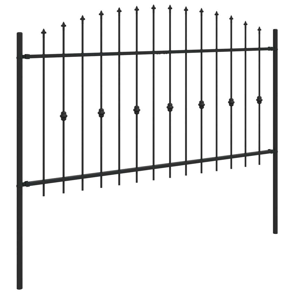 Recinzione a punte Asten Nero 200 x 150 cm