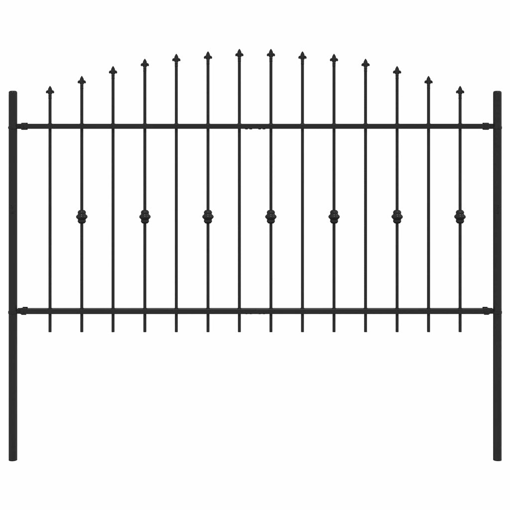 Recinzione a punte Asten Nero 200 x 150 cm