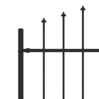 Recinzione a punte Asten nero 200x166 cm acciaio verniciato