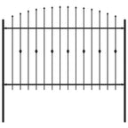 Recinzione a punte Asten nero 200x166 cm acciaio verniciato