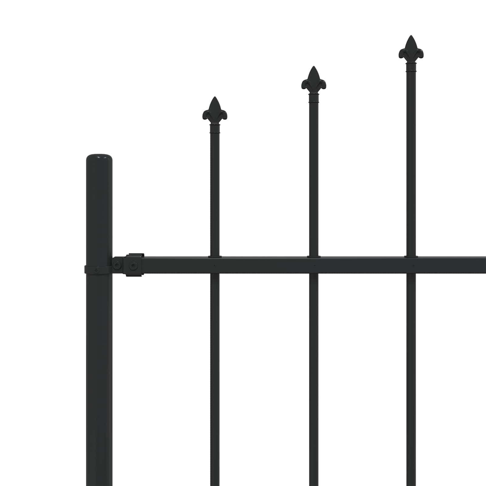 Recinzione a punte Asten Nero 200 x 200 cm